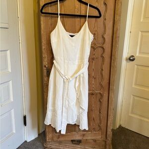 Banana Republic White Spaghetti Strap Sundress